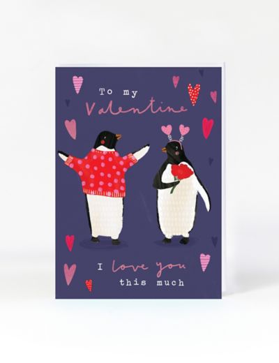 Penguin Couple Valentine's Card